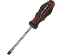 PREMIUM Slotted 6 x 100mm Screwdriver - Ergonomic Soft Grip - Magnetic Tip
