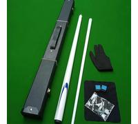 Premium Snooker Cues 58 Inch Carbon Fibre Billiard Cue with Hard Case & 2 Chalks, 1/2 Jointed for All Billiards Enthusiasts