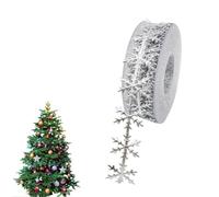 Premium Snow Lace - Deluxe Snow Theme Lace Collection Decorative Craft with Embellished Christmas Decals | Elegant Goffrat