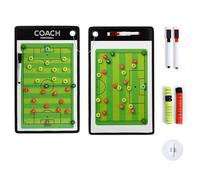 Premium Soccer Clipboards for Coaches, Double-Sided Basketball Tactics Board, with Markers and Magnetic Chess Pieces, Hanging Loop Design, for Teaching(Football)