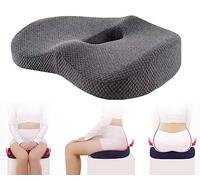 Premium Soft Hip Support Pillow, Soft Hip Support Butt Cushion Seat For Desk Chair Memory Foam Seat Cushion For Office Computer Chair Car Seat Cushion Pad ( Color : Grigio , Size : 42*33*8cm )