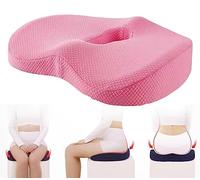 Premium Soft Hip Support Pillow, Soft Hip Support Butt Cushion Seat For Desk Chair Memory Foam Seat Cushion For Office Computer Chair Car Seat Cushion Pad ( Color : Pink , Size : 42*33*8cm )