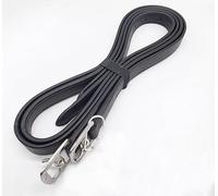 Premium Soft Leather Adult Stirrup Non Stretch 1 Inch Wide in Black Sizes 48 54 58 (48")