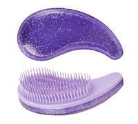 Premium Soft Pet Grooming Brush for Small Dogs, Effective Deshedding Tool for Poodle Teddy Yorkie Maltese Shih Tzu Chihuahua, Starry Purple Design