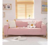 Premium Soft Stretch Sofa Slipcover - Solid Color Full Coverage Elastic Fit Thick Anti-Scratch Couch Protector for Loveseat 57"-72" - Perfect for Living Room
