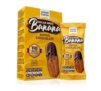 Premium Solar-Dried Banana Coated in Belgian Dark Chocolate - Healthy Energy Snack Box (10 Sachets / 250 g) by Lemur Cocoa | Natural Fruit Snack, High Fibre, Antioxidant & Potassium Rich