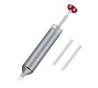 Premium Solder Sucker Pump with Heat-Resistant Silicone Nozzle, High-Power Desoldering Tool for PCB Repair & Electronics DIY - One-Handed Operation, Anti-Clogging Design, Includes 2 Spare Nozzles