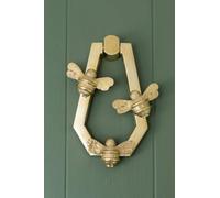 Premium Solid Brass Door Knockers with Hive Bee Design Brass
