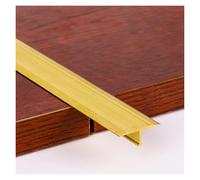 Premium Solid Brass T-Molding Floor Transition Strip No Drill Threshold Gap Cover for Laminate, Tile & Hardwood Seams Indoor Outdoor Seamless Edge Trim