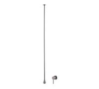 Premium Solid Brass Wall Mounted Water Drop Faucet for Bathroom & Bathtub Hot & Cold Mixer Tap Hardware in Gray h