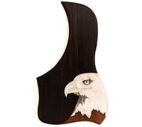 Premium Solid Rosewood Acoustic Guitar Pickguard - For Taylor Guitar Scratch Plate with Real Abalone Shell Inlay, Self-Adhesive with 3M Backing, 27 Unique Patterns & Multiple Sizes (SN18)