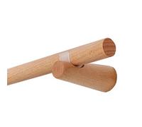 Premium Solid Wood Curtain Rod 320CM - Simple Roman Design Punch Installation Ideal for Bedroom & Living Room Includes Pull Rings for Easy Operation