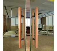 Premium Solid Wood Door Handle Set Long Rectangular Sliding Handle for Conservatory Cupboard Pocket Doors, Durable Replacement Cabinet Hardware for Interior Sliding Doors