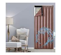 Premium Soundproof Thermal Insulation Door & Window Blanket Heavy Duty Noise Reducing Energy Efficient Thermal Shield Beautiful Brown Color Perfect for Home & Office