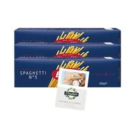 Premium Spaghetti Pasta Bundle with Barilla Pasta Spaghetti No5 500g 3 Pack + Brightdale Kitchen Booklet