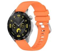 Premium Sporty Breathable Silicone Watch Band Sweatproof Water Proofing and Comfortable Wearing Experience Compatible with Smartwatch Watch (Orange, One Size)