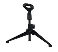 Premium Spring Loaded Microphone Stand Clamp Mount with -Slip Pad | Adjustable Mic Clip Holder for Desk and Stands | for Speech Meetings, Live Performances, and Studio Re