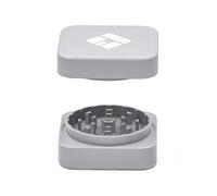 Premium Squared Ceramic Grinder Long Beach Nano Ceramic Coating 2-Piece Crusher (Silver)