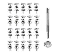 Premium Stainles Steel Snap Fasteners Kit,15mm Quick-Release Button