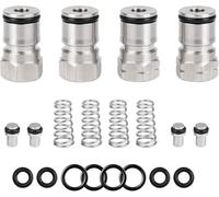 Premium Stainless Steel Ball Lock Keg Posts Kit, Hose Connector Corny Keg Post with Poppet Keg Post, Homebrew Beer Gas & Liquid 19/32-18 Thread Keg Parts, Beer Brewing Accessories for Home Brewing