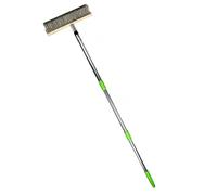 Premium Stainless Steel Floor Brush with Extendable Handle for Garage Basement and Workshop Industrial Grade Scrub Brush