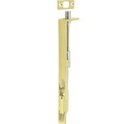Premium Stainless Steel Flush Bolts with Brass Finish - 203mm x 20mm Square Forend