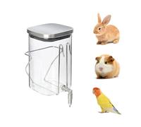 Premium Stainless Steel & Glass Pet Water Bottle - Firing Pin No-Drip Dispenser for Rabbits/Parrots/Rodents | 3 Size Options with Universal Cage Mount (1000ml)