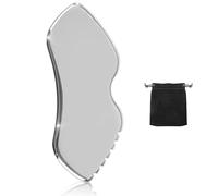 Premium Stainless Steel Gua Sha Tool - Facial & Body Massager for Anti-Aging, Skin Rejuvenation & Relaxation, Metal Gua Sha Stone for Face, Eyes, Neck, Myofascial Massage Board, Ideal Skincare Gift