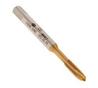 Premium Stainless Steel HSS Hand Tap Spiral Straight Flute Tap Set for Right Hand Thread Machine Tapping, Cobalt Titanium-Plated Tap Bit for Taper Plug Screws, M4