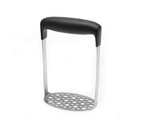 Premium Stainless Steel Potato Masher, Baby Food Masher with Non Slip Handle Manual Kitchen Press for Smooth Mashes for Potatoes Beans Vegetables Fruits Avocado and Meats