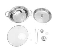 Premium Stainless Steel Saucepan with Basket and Lid Durable Induction Compatible Stockpot for Seafood Fish Cooking Home Commercial Use Ergonomic Handle Thick Insulated Design