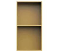 Premium Stainless Steel Shower - One-Piece Recessed nizer Shelf for Bathroom Storage Waterproof Shampoo & Toiletries Rack Stylish Gold Finish 28x70x12.5cm