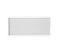 Premium Stainless Steel Shower with LED Lighting - Waterproof Recessed Bathroom nizer t Storage Solution for Home & Hotel (White-A 90x28x12.5cm)
