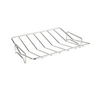 Premium Stainless Steel V Shape Turkey Roasting Stand BBQ Grilling Rib Rack Accessory for Even Cooking and Easy Cleaning Turkey Roaster