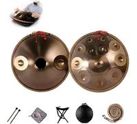 Premium Steel Hand Drum, 9/10/12/14 Notes Handpan Drum Instrument In D Kurd Minor, 432Hz/440Hz Steel Handpan Percussion Instruments, With 2 Mallets And Hand Drums Stand(432Hz,12Note)