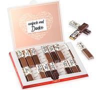 Premium Sticker Set for 2x Merci Chocolate 250 g + Online Manual with 100 Ideas for Your Surprise - The Personal Gift Idea for All Everyday Heroes Friends Colleagues Mother or Father