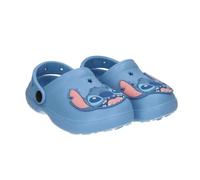 Premium Stitch Boys and Girls Clogs - Officially Licensed Disney Clogs 100% EVA Blue with Pins and Back Strap, Lightweight and Comfortable Summer Shoes for Beach and Pool, blue, 26/27 EU