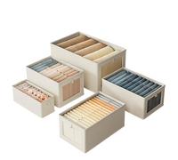 Premium Storage Organiser for Wardrobe and Drawers - clothes management, drawer organiser, pack of 5 sizes - underwear & sock compartment - organiser storage for drawers
