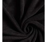 Premium Stretch Anti Pilling Fleece - Black - Sold by The Meter from 0.5 m - to sew Jackets, Sleepwear and Sport/Functional
