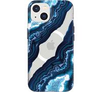 Premium Stylish Hard Drop Tested Tech21 Case for iPhone 14 Evo Art Quartz Blue
