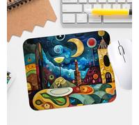 Premium Surrealism Mouse Pad - Washable Waterproof Design for Comfortable Gaming and Office Use
