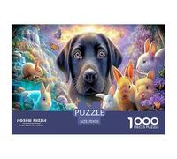 Premium Sustainable 1000 Piece Complete Animal Encyclopedia Classic Puzzle - Fairytale Creatures' Wonderland in The Vibrant Enchanted Forest - Suitable for Adults & Kids Ages 12+ Birthday Gift 70x50cm