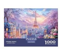 Premium Sustainable 1000 Piece Eiffel Tower Paris Classic Puzzle - Iconic World Architecture - Suitable for Adults & Kids Ages 12+ Birthday Gift 70x50cm/1000pcs