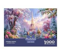 Premium Sustainable 1000 Piece Eiffel Tower Paris Classic Puzzle - Iconic World Architecture - Suitable for Adults & Kids Ages 12+ Birthday Gift 70x50cm/1000pcs