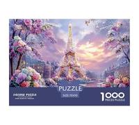 Premium Sustainable 1000 Piece Eiffel Tower Paris Classic Puzzle - Iconic World Architecture - Suitable for Adults & Kids Ages 12+ Birthday Gift 70x50cm/1000pcs