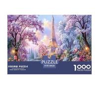 Premium Sustainable 1000 Piece Eiffel Tower Paris Classic Puzzle - Iconic World Architecture - Suitable for Adults & Kids Ages 12+ Birthday Gift 38x26cm/1000pcs