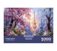 Premium Sustainable 1000 Piece Eiffel Tower Paris Classic Puzzle - Iconic World Architecture - Suitable for Adults & Kids Ages 12+ Birthday Gift 70x50cm/1000pcs