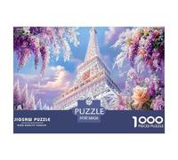 Premium Sustainable 1000 Piece Eiffel Tower Paris Classic Puzzle - Iconic World Architecture - Suitable for Adults & Kids Ages 12+ Birthday Gift 38x26cm/1000pcs