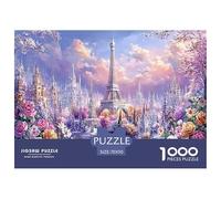 Premium Sustainable 1000 Piece Eiffel Tower Paris Classic Puzzle - Iconic World Architecture - Suitable for Adults & Kids Ages 12+ Birthday Gift 70x50cm/1000pcs