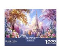 Premium Sustainable 1000 Piece Eiffel Tower Paris Classic Puzzle - Iconic World Architecture - Suitable for Adults & Kids Ages 12+ Birthday Gift 38x26cm/1000pcs
